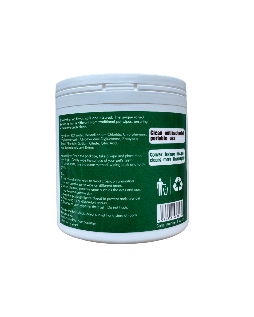 My Turf Pet Finger Wipes – Pet Ear, Teeth and Paws Clean Wipes for Dogs & Cats | Alcohol - Free, Bio - Degradable, Safe, Soft & Skin - Friendly - Little Mochi Co. (UEN 53505622B)