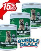 My Turf - Premium Finger Wipes for Pet Ears, Teeth and Paws for Dogs & Cats (50 pcs)