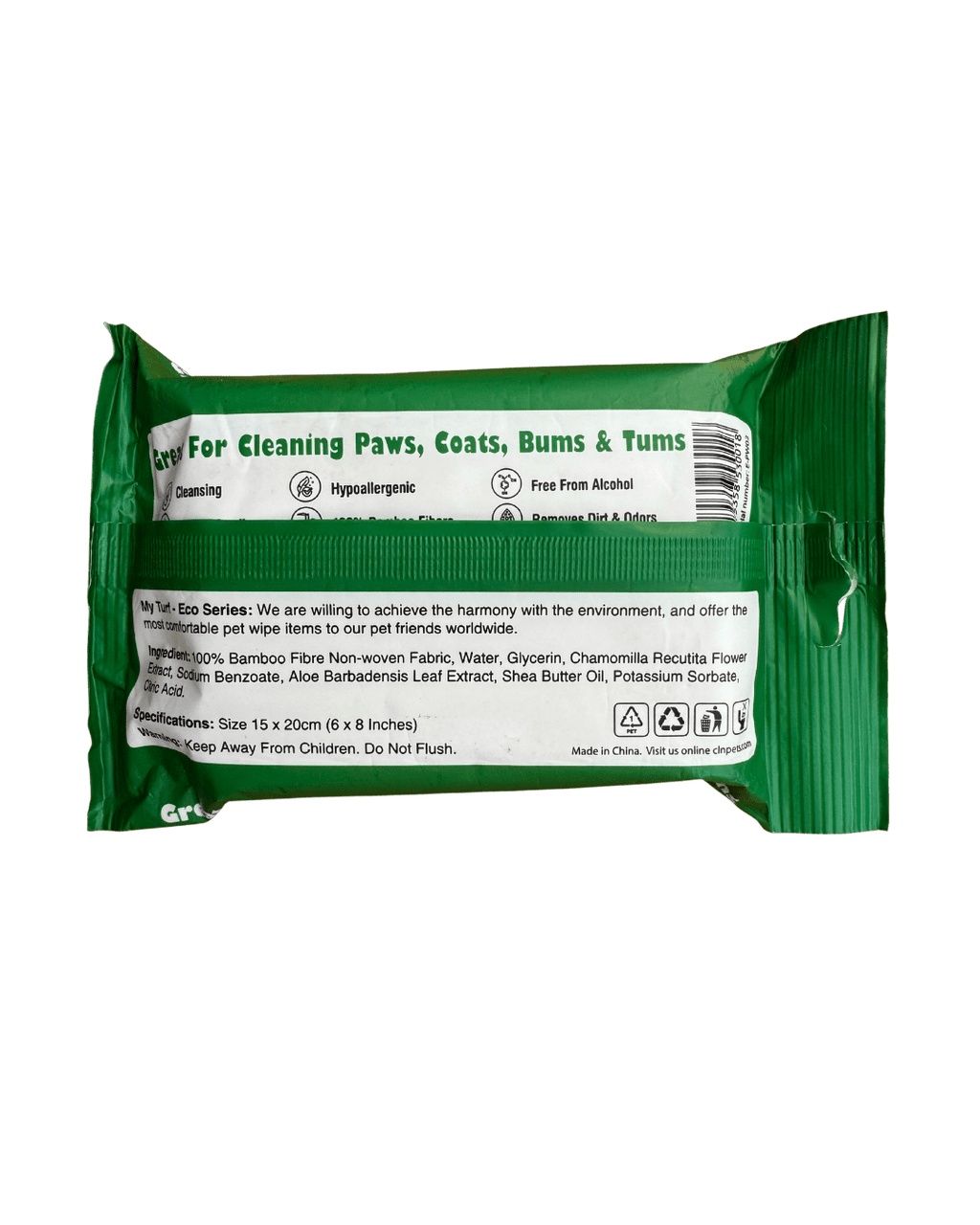 My Turf Pet Wipes – Wipes for Dogs & Cats | Alcohol - Free | Bio - Degradable - Little Mochi Co. (UEN 53505622B)