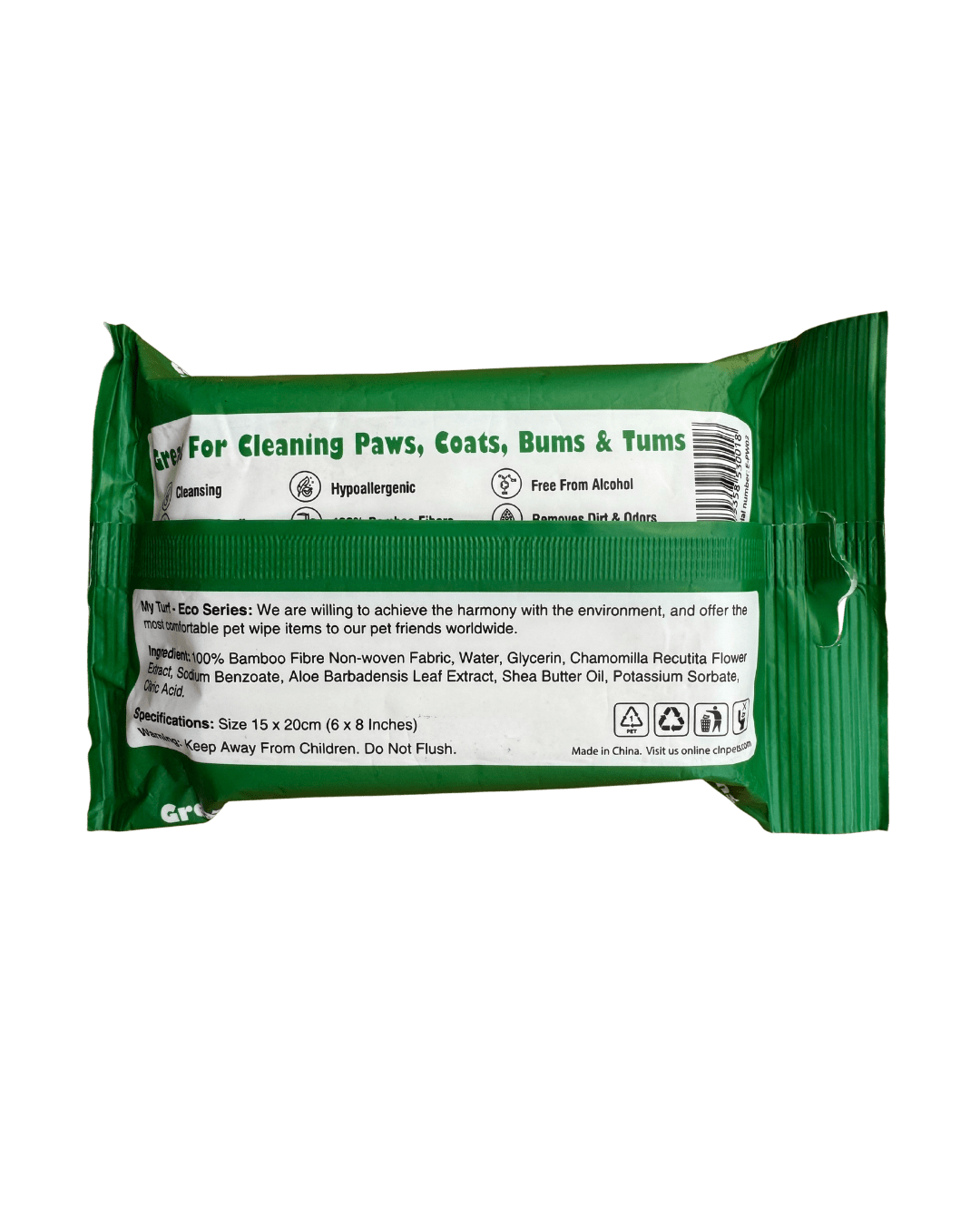 My Turf Pet Wipes – Wipes for Dogs & Cats | Alcohol - Free | Bio - Degradable - Little Mochi Co. (UEN 53505622B)