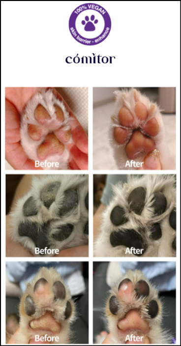 Comitor Balance+ Pet Serum 50ml | Korean Vegan Sensitive Skin Paw Repair Serum for Dogs & Cats