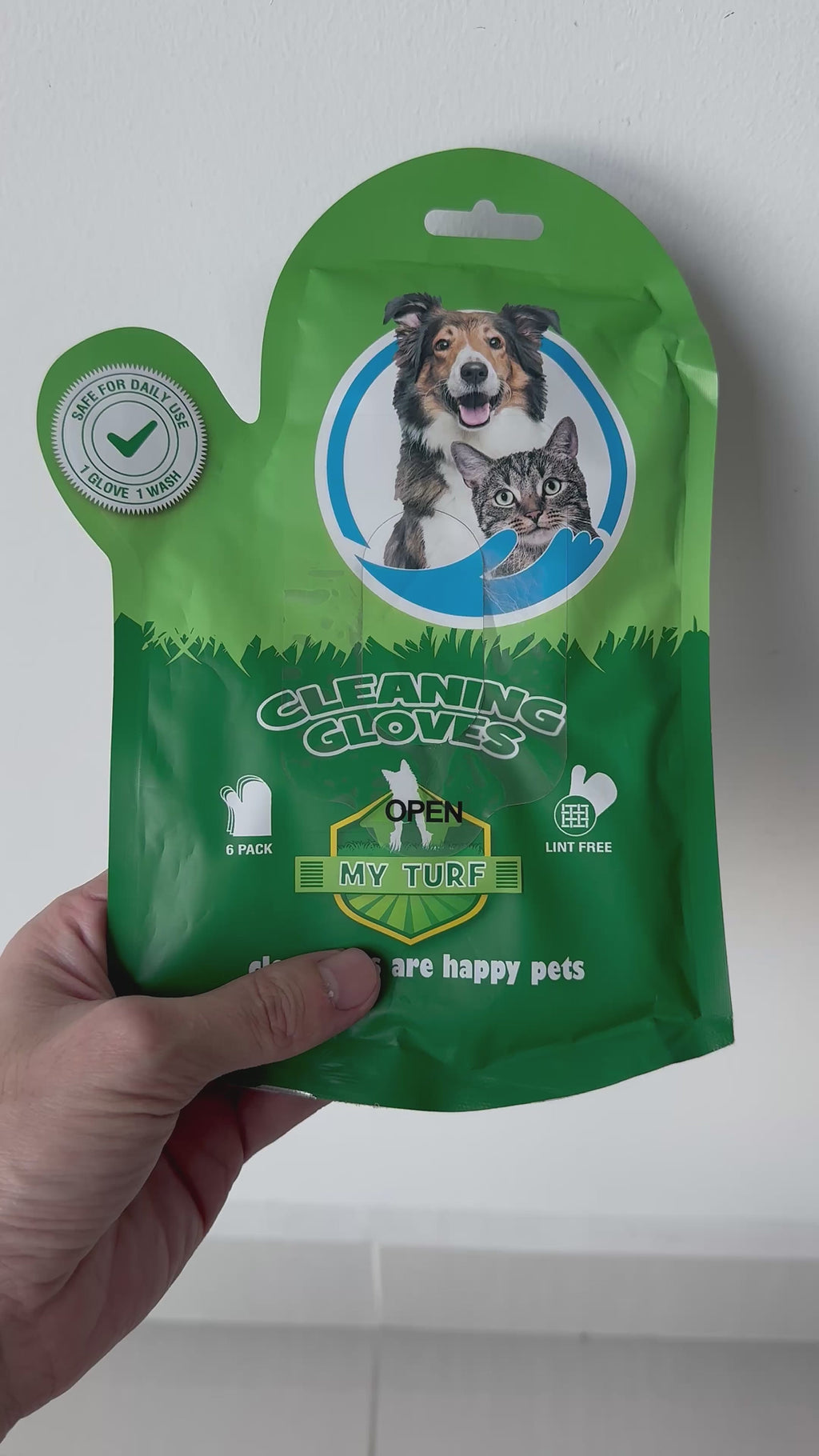 My Turf - Premium Fit-Into-Hand Cleaning Pet Wipes (6 pcs)