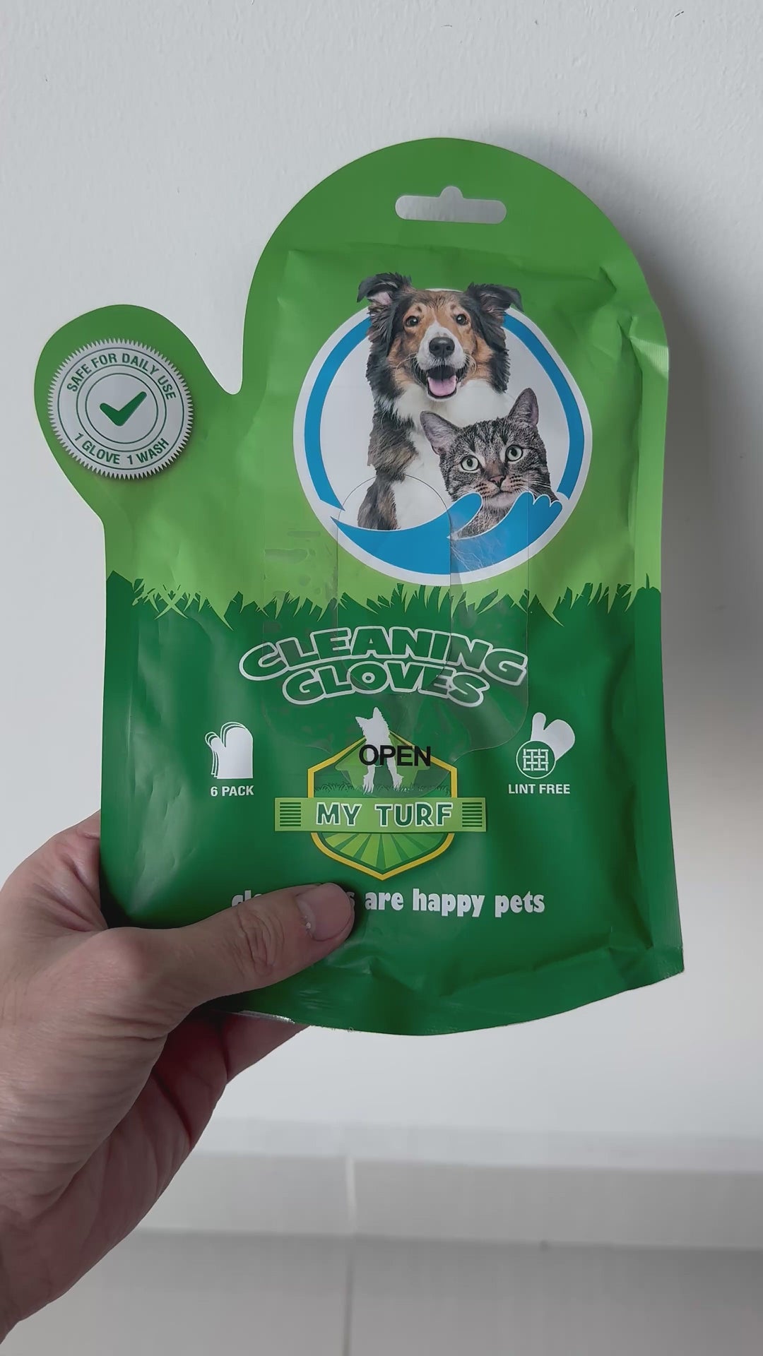 My Turf - Premium Fit-Into-Hand Cleaning Pet Wipes (6 pcs)